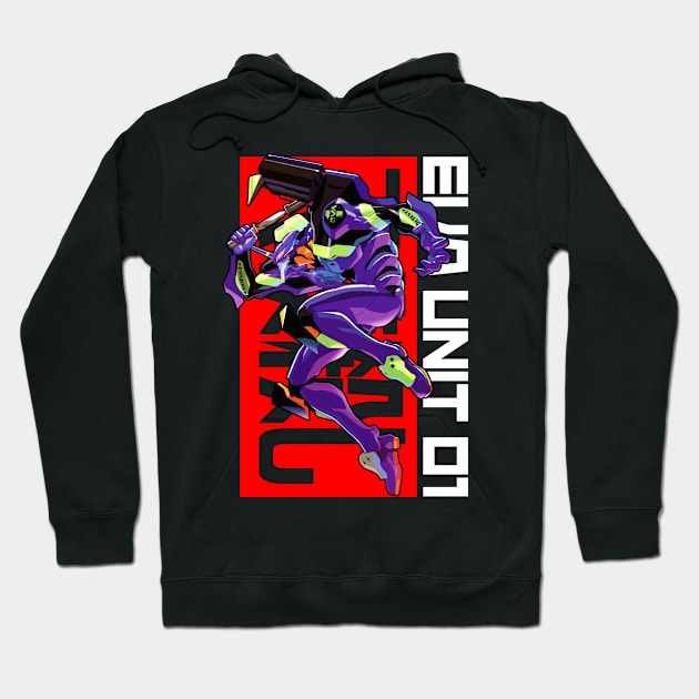 EVA 01 B Hoodie by ETERNALS CLOTHING